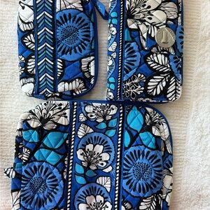 Vera Bradley Large, small cosmetic bags and Turn lock wallet